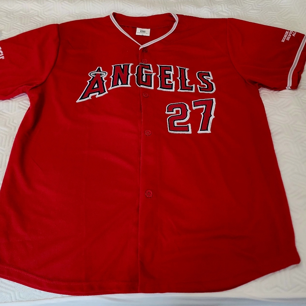 CALIFORNIA ANGELS #27 TROUT commerative shirt